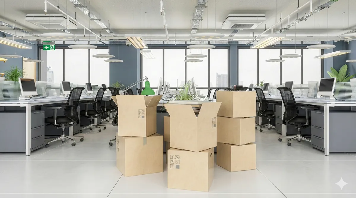 Small Removal Company team handling a Watford office relocation